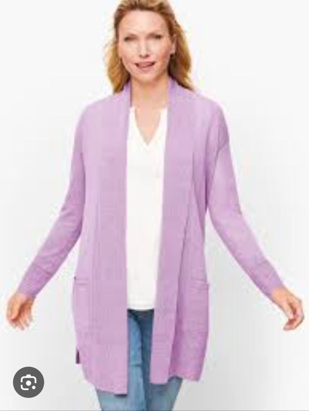 Talbots Cardigan Shawl Collar Linen Viscose Grandmacore Coastal Grandmother